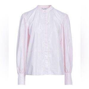 Cotton Light Pink Button Down Shirt for Women